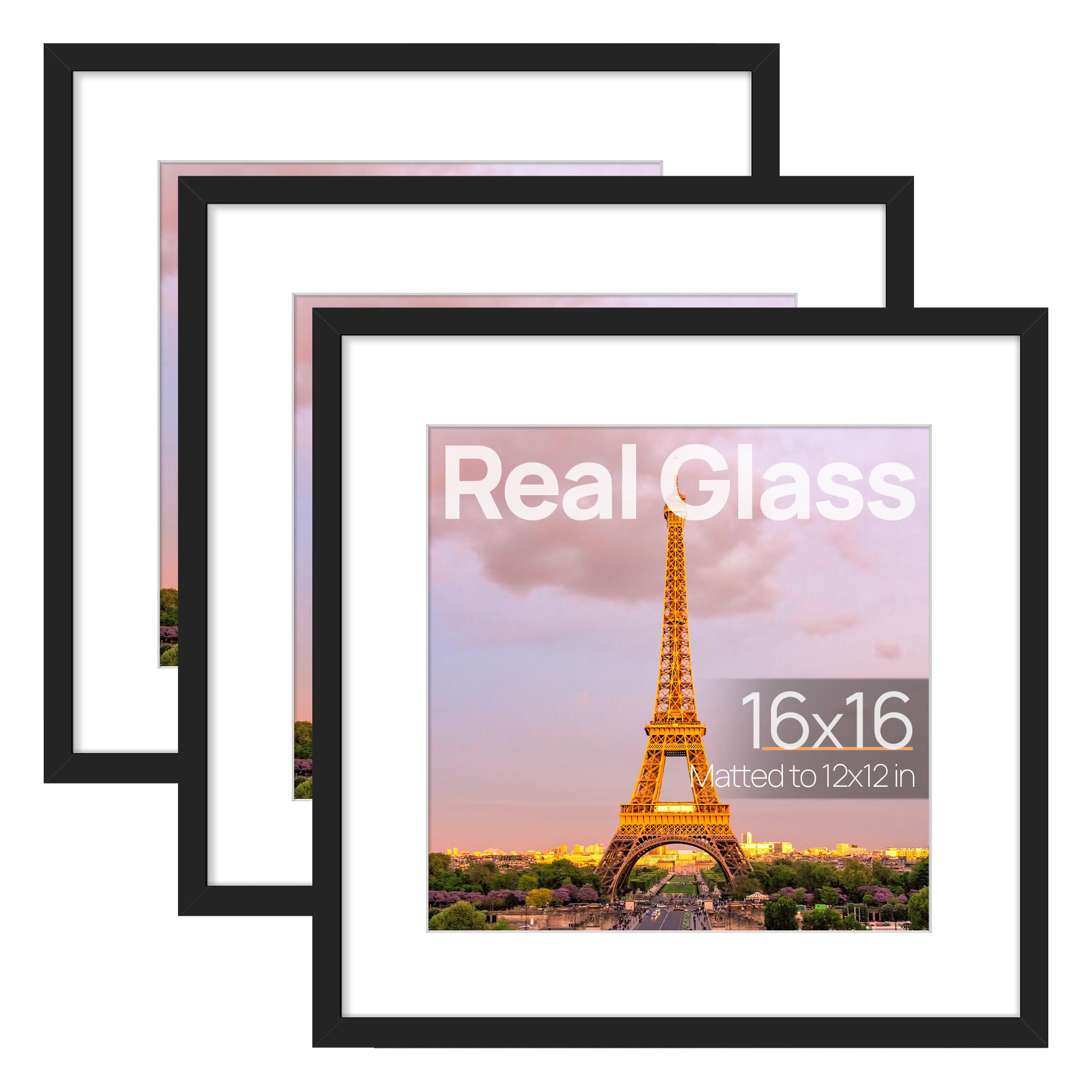 Amazon.com - upsimples 16x16 Picture Frame Set of 3, Made of High
